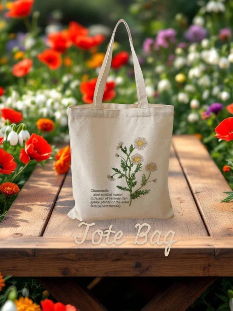 Shopping Bag Floral Tote Bag, Wildflower Totes, Canvas , Gift For Women Birthday Bridal Gift Shopping Bag Floral Tote Bag, Wildflower Totes, Canvas , Gift For Women Birthday Bridal Gift von perfectrades