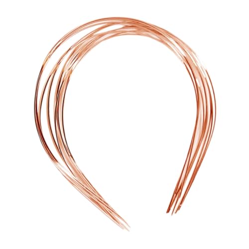 perfk 10 Stücke DIY leere Stirnband Basis Tiara Nr., Metall Haarrefer, Roségold, 1.5 Mm von perfk