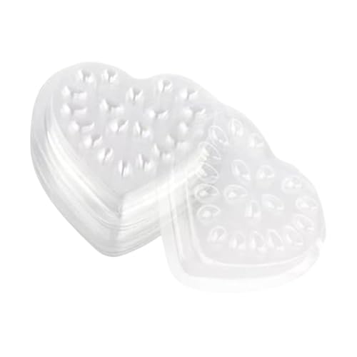 perfk 100x Wimpern Verlängerung Kleber Tray Lash Droplet Tray Lash Supplies Herz Form Wimpern Drop Tray Mädchen Frauen, Klar von perfk