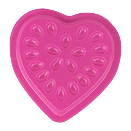 perfk 100x Wimpern Verlängerung Kleber Tray Lash Droplet Tray Lash Supplies Herz Form Wimpern Drop Tray Mädchen Frauen, Rosa von perfk