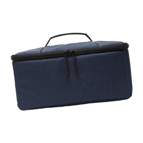 perfk Angelrolle Ausrüstung Tasche Angelgerät Organizer Tragbare Handtasche Reißverschluss Angelrolle Fall Aufbewahrungstasche für, Rolle, Navy blau von perfk