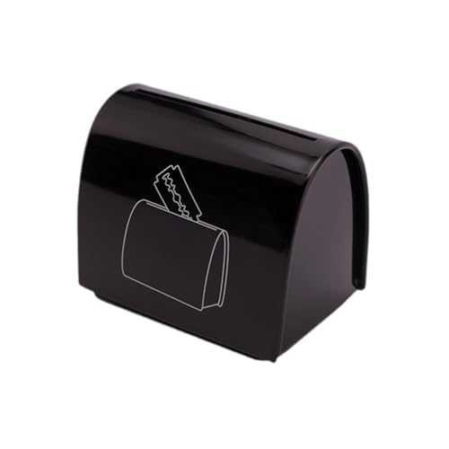 perfk Blade Bank Blade Disposal Case Barber Shop Iron Storagement Blade Storage Box Sharps Container für Haustierpflege Shops Hotel von perfk