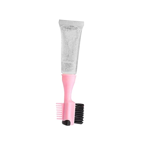 perfk Damen Edge Control Haarbehandlung Haarstyling-Zubehör Doppelseitiger Bürstenkamm Wasserdicht Sanft feuchtigkeitsspendend für natürliche, 10ml von perfk