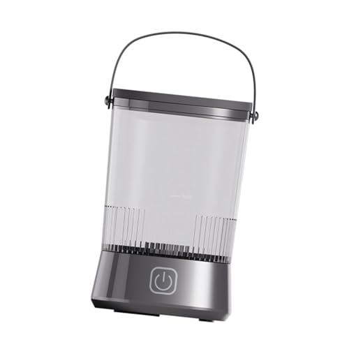 perfk Elektrischer Make-up-, Kosmetikpinsel-Reiniger, tragbarer Make-up-, Pinsel-Mixer für Freundin, Mama, Mädchen, Schwarz von perfk