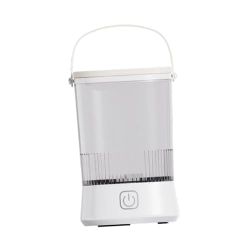 perfk Elektrischer Make-up-, Kosmetikpinsel-Reiniger, tragbarer Make-up-, Pinsel-Mixer für Freundin, Mama, Mädchen, Weiß von perfk