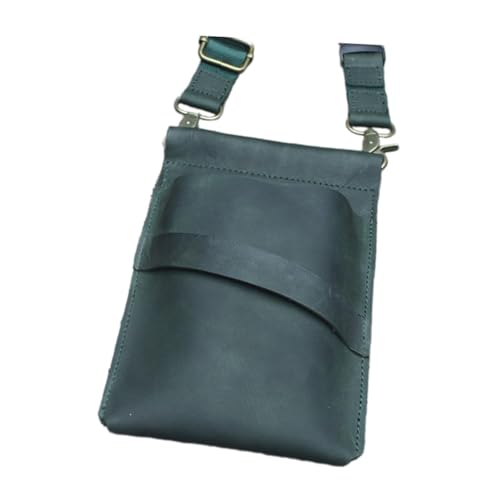 perfk Friseur Schissbeutel Haarschneide Werkzeughalterbeutel professionelle Taillenpackung Beutel Schere Halter Organizer für Friseure, Dunkelgrün von perfk