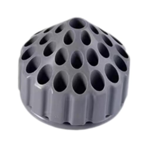 perfk Halter Schleifkopfregal, Polierbehälter, Maniküre -Werkzeug -Bit -Organizer, Schnitzwerkzeug -Bithalter für Home Workshop, Grau von perfk