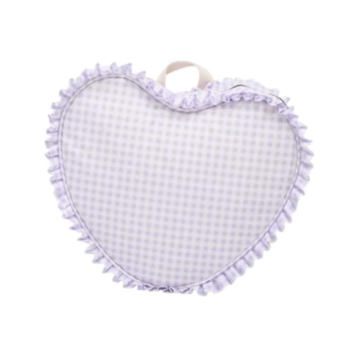 perfk Herz Make -up -Tasche Rucksack tragbarer Reisekosmetikorganisator für ihre Frauen Mädchen, Lila von perfk