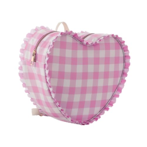 perfk Herz Make -up -Tasche Rucksack tragbarer Reisekosmetikorganisator für ihre Frauen Mädchen, Rosa von perfk