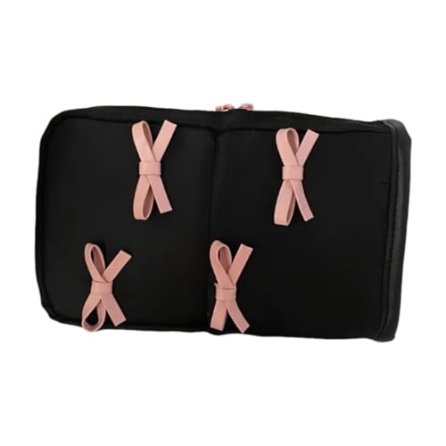 perfk Make -up -Taschen -Toilettenbeutel praktische leichte Reißverschluss Kosmetikbeutel Make -up Pinselkoffer für Heimreise im Freien Camping Frauen von perfk