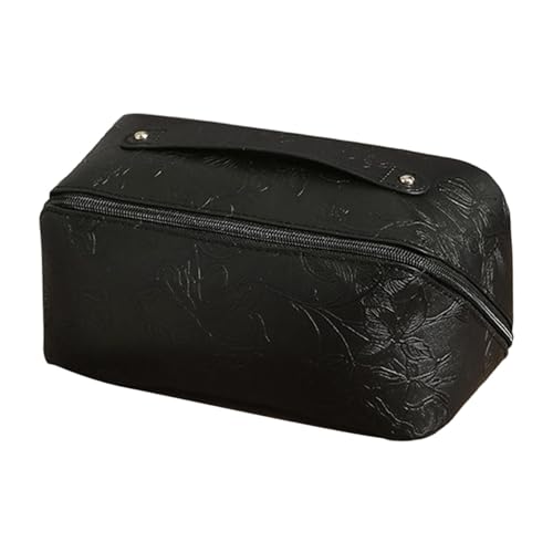 perfk Multifunktionale Aufbewahrungs-Make-up-Tasche, Handtasche, Damen-Make-up-Tasche, multifunktionaler Badezimmer-Kosmetik-Organizer für Schlafzimmer im, Schwarz von perfk