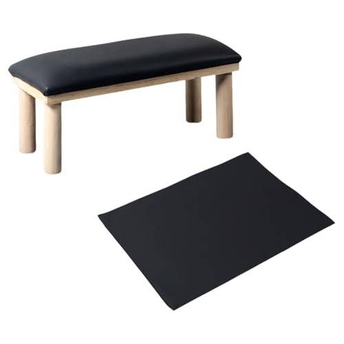 perfk Nagelarm Ruhe Kissen Maniküre Hand Ruhestand Salon Holzweiche Nagelkunst Ausrüstung Portable Praktische Nagelarmlehre Handkissen, Schwarz von perfk