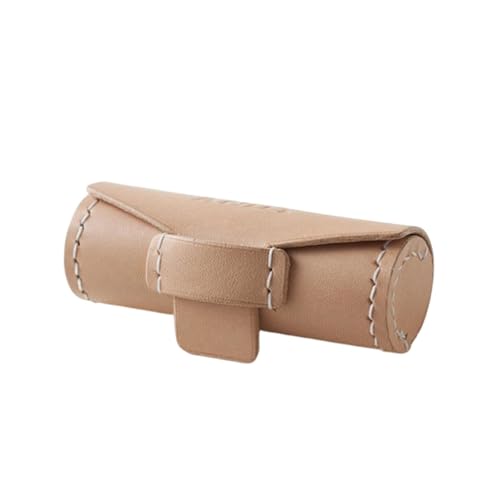 perfk PU Mini Lippenstift Tasche Frauen Geschenke Tragbare Staubdicht Tragen Beständig Vielseitig, Aprikose von perfk