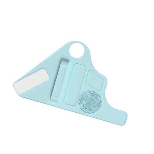 perfk -Pinsel-Reinigungsmatte, Make-up-Armband, kompaktes Mehrzweck-Make-up-Hilfswerkzeug, zum Malen von Pinseln und Künstlerbedarf, Blau von perfk