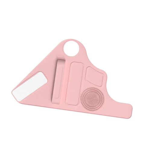 perfk -Pinsel-Reinigungsmatte, Make-up-Armband, kompaktes Mehrzweck-Make-up-Hilfswerkzeug, zum Malen von Pinseln und Künstlerbedarf, Rosa von perfk