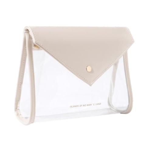 perfk Reisen Toilettenbeutel Leichter Mehrzweck klarer tragbarer Frauen Männer Kosmetikbeutel für Reisen Hotel Urlaub Camping Travel, Weiß von perfk