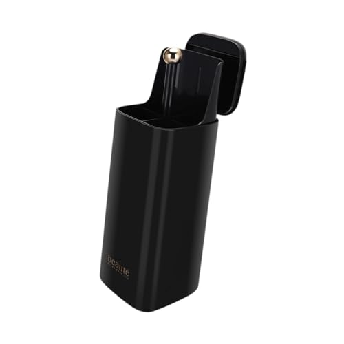 perfk Schreibwarenpinselbehälter Automatische Make -up -Bürstenhalter Reise Mehrzweck kosmetisches Werkzeug Make -up Pinsel Organizer, Schwarz von perfk