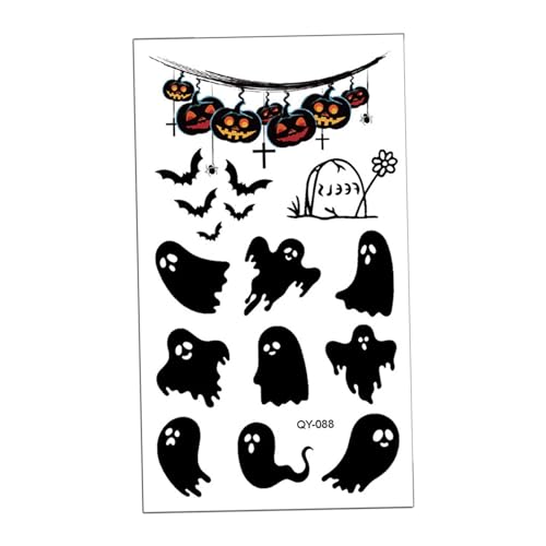 perfk Taschenbuch-Aufkleber, Halloween-Narben, wasserfeste Dekoration, temporäres gefälschtes Taschenbuch, Halloween-Gesichts-Taschenbuch, Stil d von perfk