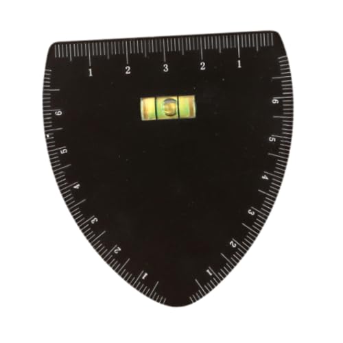 perfk Tragbare Augenbrauenschablone mit Bogenführung, einfach zu verwendendes, leichtes Zubehör, Reisegröße für Frauen, schwarzes, V Shape von perfk