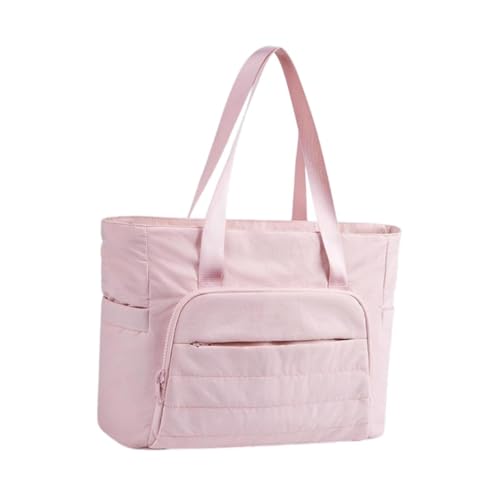 perfk Umhängetasche Handtasche mit Yogamattengurt Leicht mit Reißverschluss, die resistente Kapazitäten für die Arbeitsstraße für die Arbeitsstraße haben, Rosa von perfk