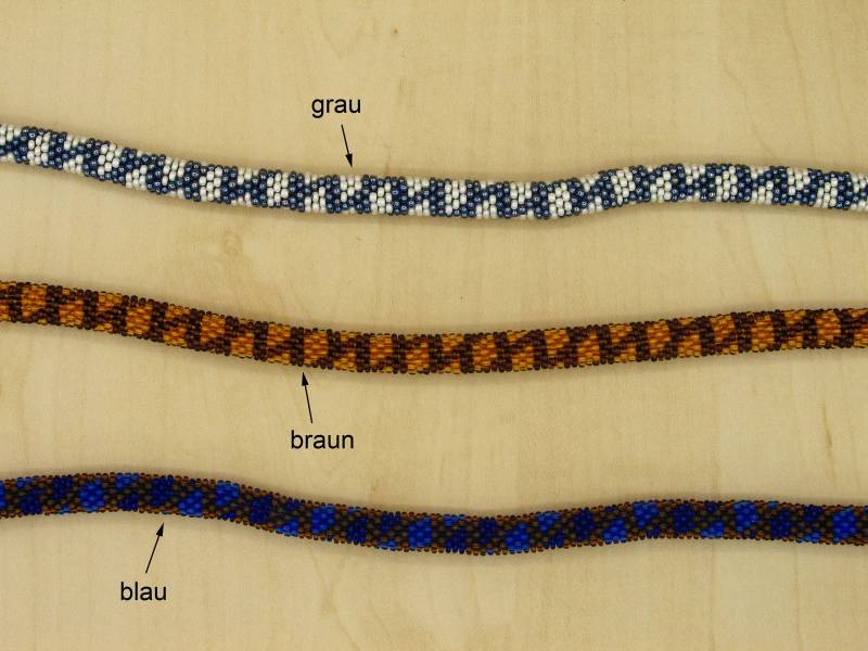 Häkelkette Leiter Klein - 1 Farbe Je Nach Auswahl von perlenschmuckdesign