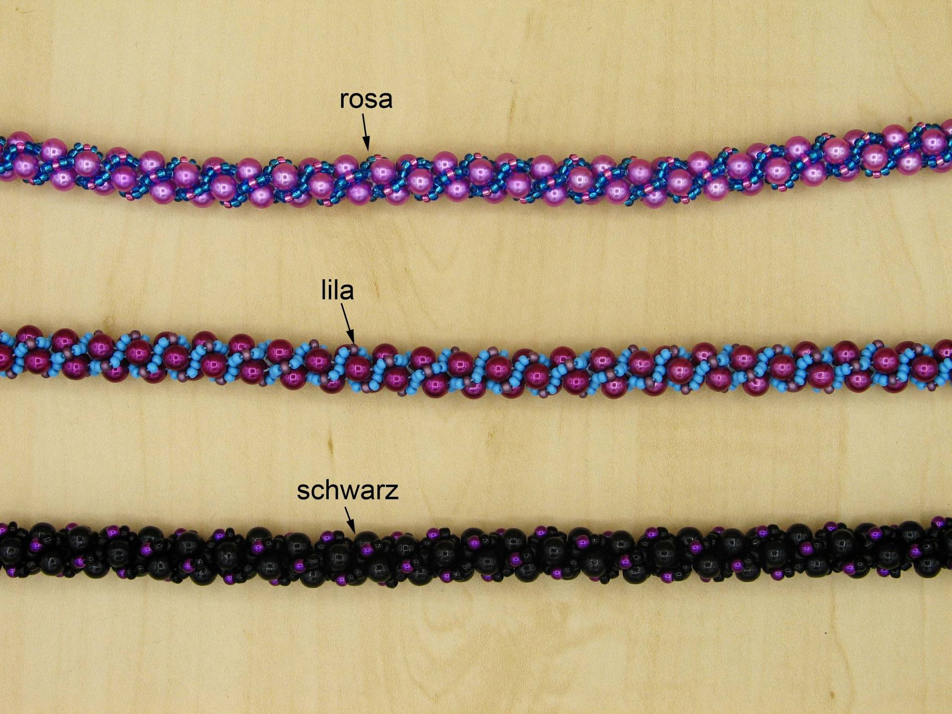 Häkelkette Mit Perlen 6mm - 1 Farbe Je Nach Auswahl Häkelkette Mit Perlen 6mm - 1 Farbe Je Nach Auswahl von perlenschmuckdesign