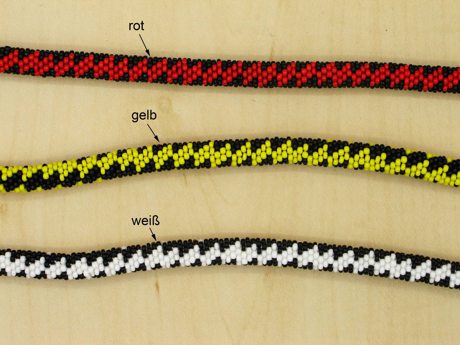 Häkelkette Rauten - 1 Farbe Je Nach Auswahl Häkelkette Rauten - 1 Farbe Je Nach Auswahl von perlenschmuckdesign