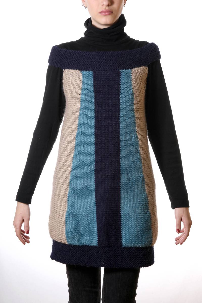 Hand, Strickkleid, Wollkleid, Winter-Kleid, Kleid, Lange Ärmeln Warme Wolle Kleidung, Etuikleid, Kurzes Kleid von perotoknitwear