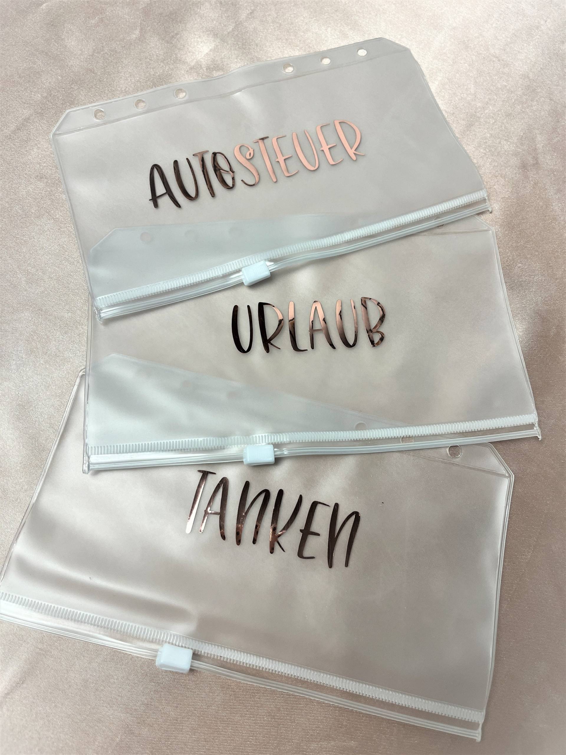 Budget Binder Umschlagmethode A6 Umschläge Personalisiert Sticker von personalisiertbyvica