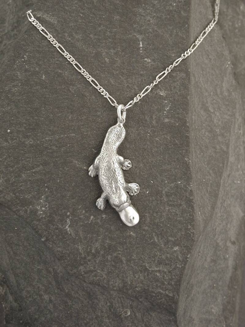 Entenschnabeltier Aus Sterlingsilber An Einer Silberkette von peteconder