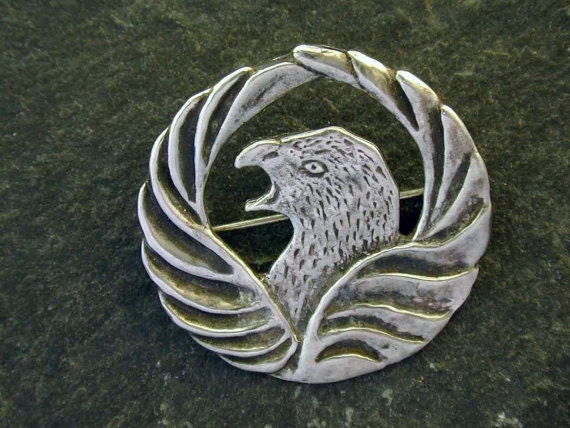 sterling Silber Adler Brosche von peteconder