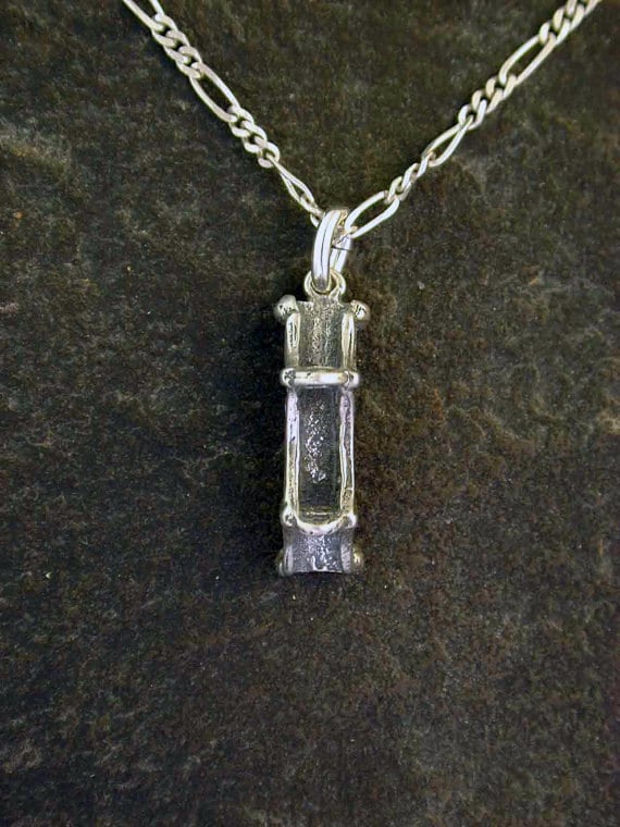 sterling Silber Hängebrücke Anhänger An Einer Kette von peteconder