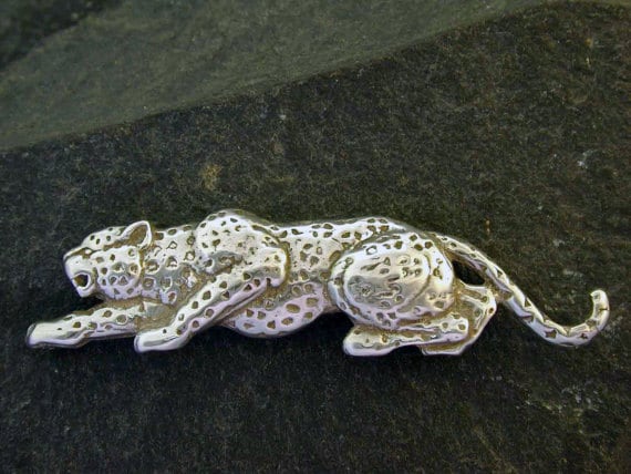 sterling Silber Jaguar Brosche von peteconder