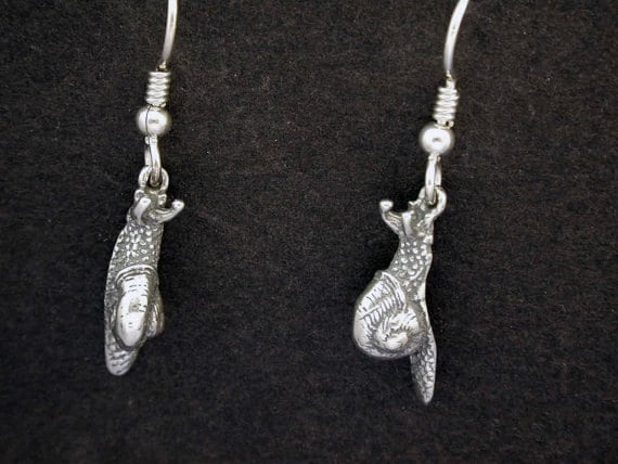 sterling Silber Schnecken Ohrringe An Schweren Brisuren sterling Silber Schnecken Ohrringe An Schweren Brisuren von peteconder