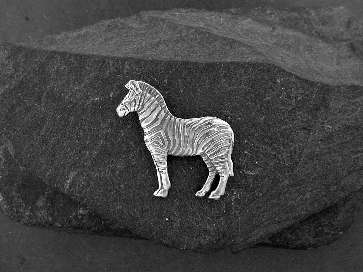 sterling Silber Zebra Brosche von peteconder