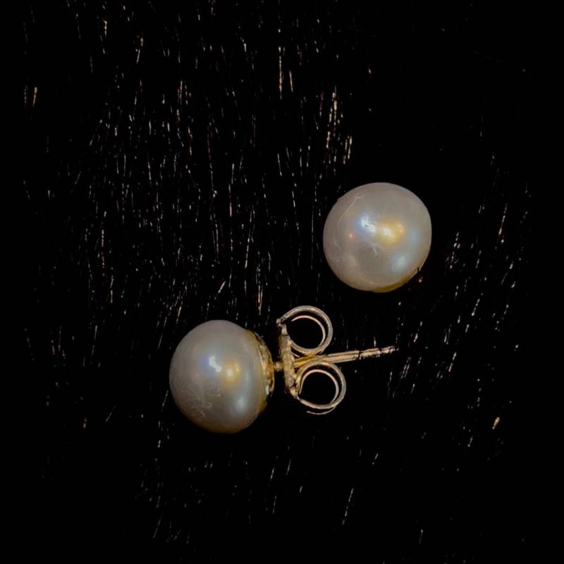 Elegante Button Perle Weiß 8, 5 Mm Os03 von petererker