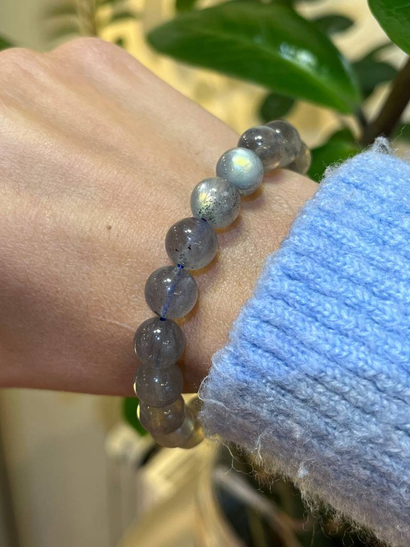 Handgefertigtes Armband Mit 10mm Labradorit Kugeln Art. Nr. Ab21 von petererker