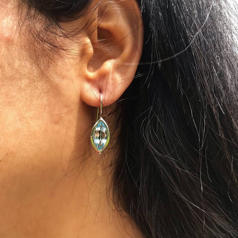 Reizende Damen-Ohrhänger Mit Topas Edelstein Und Sterlingsilber Von Peter Erker Artikel Oh61Tor von petererker