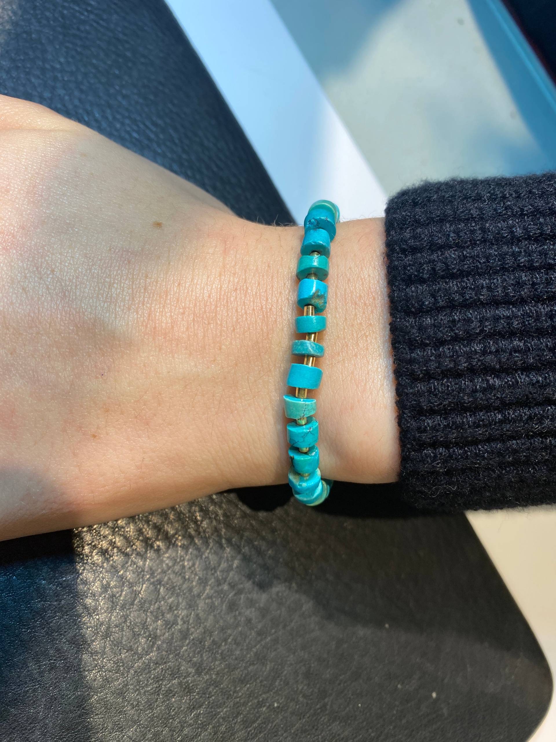 Türkises Steinarmband Mit Vergoldeten Silberelementen Art. Nr. Sa418 Von Peter Erker Türkises Steinarmband Mit Vergoldeten Silberelementen Art. Nr. Sa418 Von Peter Erker von petererker