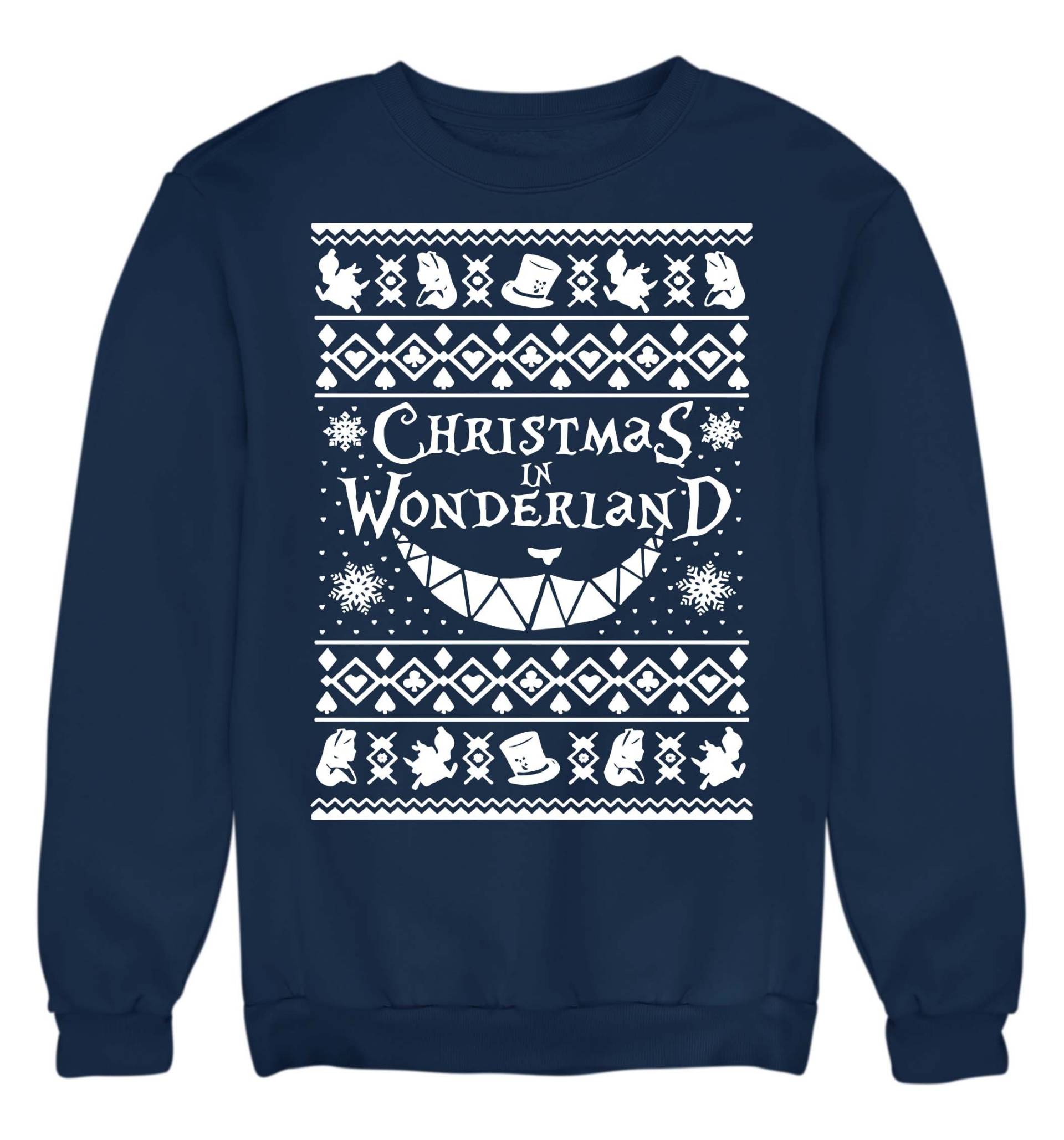 Christmas in Wonderland Jumper Süßer Xmas Sweatshirt Erwachsene & Kinder Geschenk von peterosedesigns