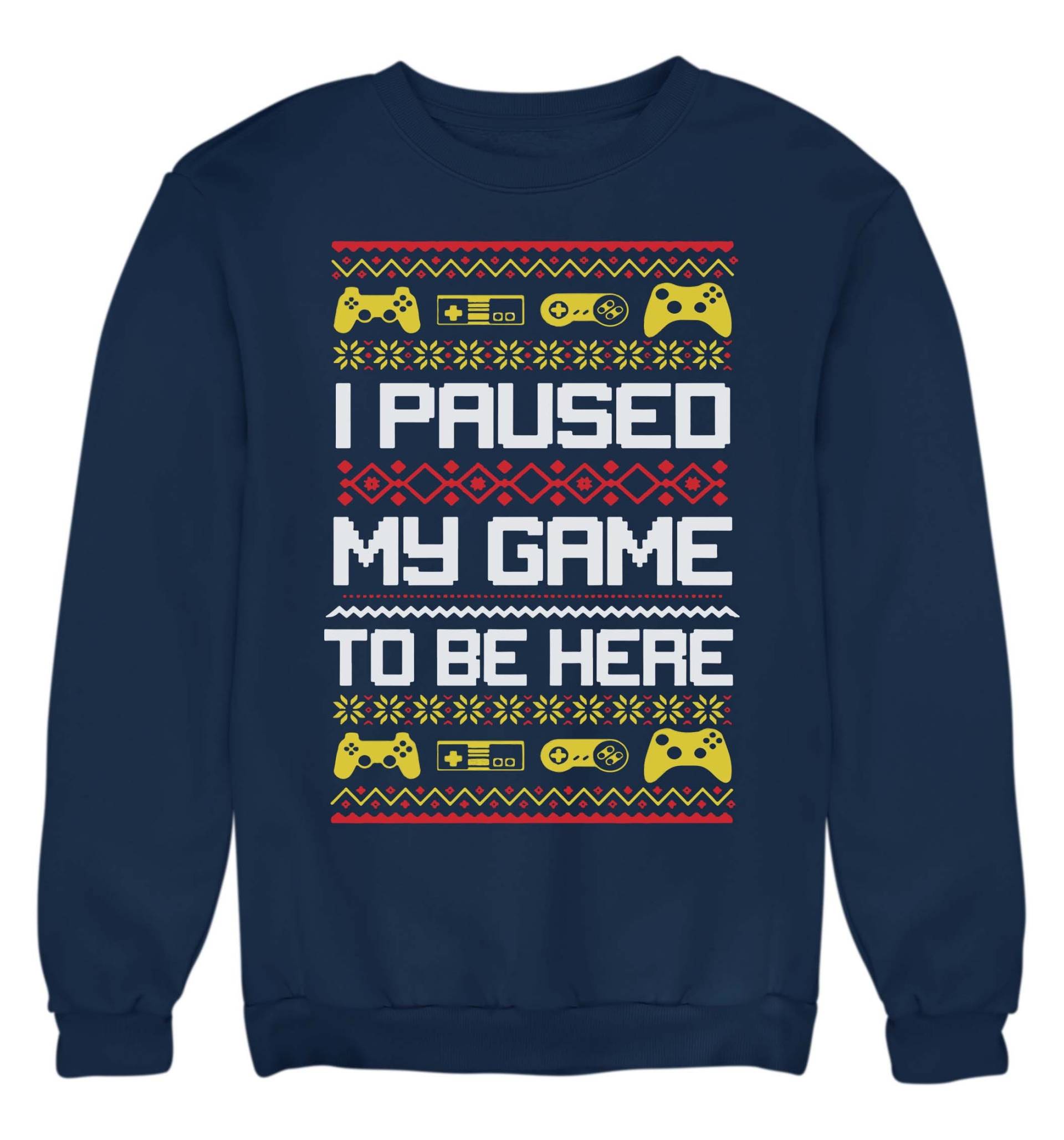 I Paused My Game To Be Here Christmas Jumper Erwachsene & Kinder Geschenk von peterosedesigns