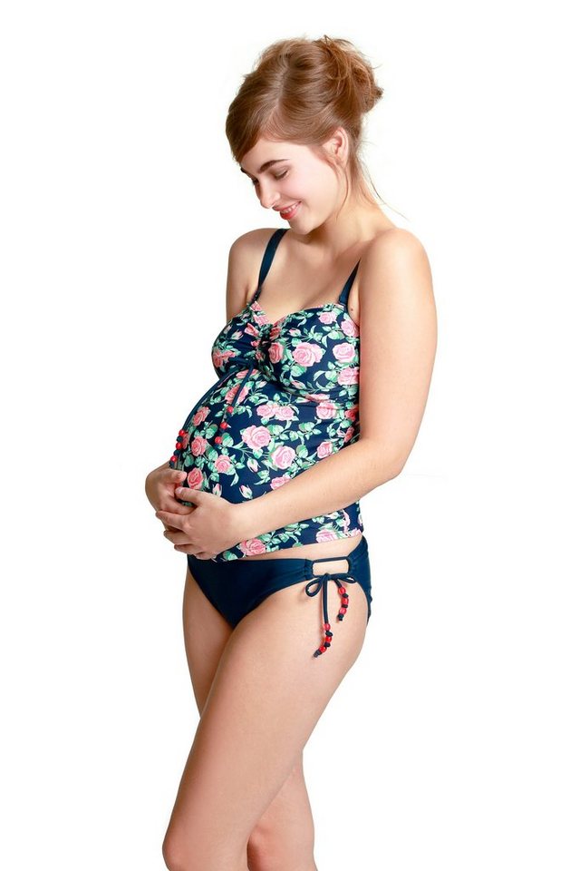petit amour Umstands-Tankini CAMERON_rose Umstandsbademode D/E & F/G Cup Bikini schwanger (Set, 2-St., 2er Pack) D/E & F/G Cupgrößen Bügel: Stylisher und mitwachsender Umstandsbikini von petit amour