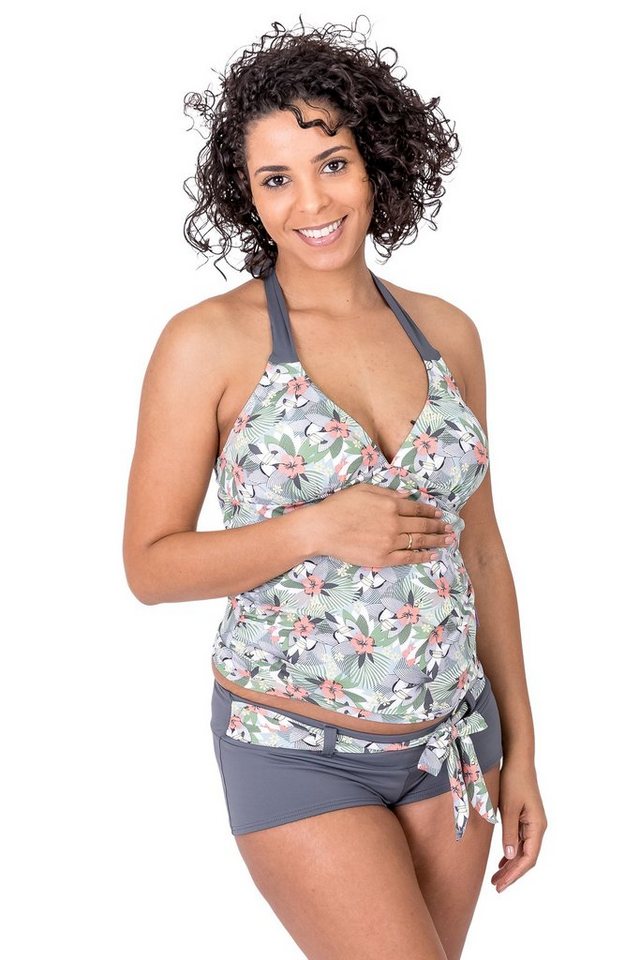petit amour Umstandstankini TUKINI Schwangerschaftsbademode, Umstandsbadeanzug, Bikini Schwangere (Set, Umstandstankini Top & Slip), Stylisch, bequem & wächst mit, Design made in Hamburg von petit amour
