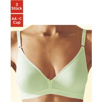 Witt Weiden Damen Bralette-BH 2xweiß+1xmint von petite fleur