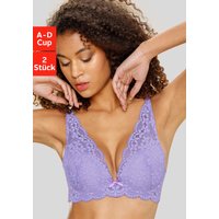 Witt Weiden Damen Push-up-BH lila+creme von petite fleur