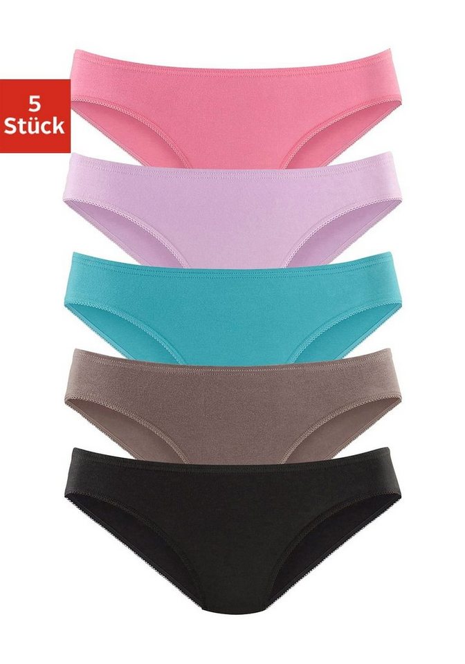 petite fleur Bikinislip (Packung, 5-St) aus elastischer Baumwolle von petite fleur