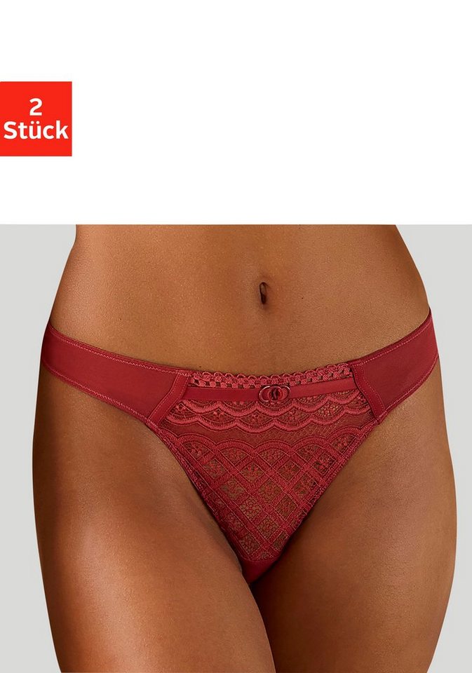 petite fleur String (Packung, 2 Stück) aus modischer Spitze von petite fleur