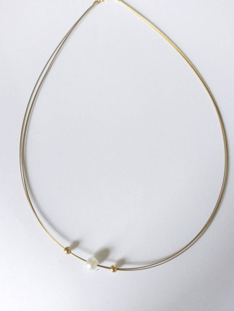 Filigrane Vintage Perlenkette, Halskette Mit Perlen, Hochzeit von petitebijouterie