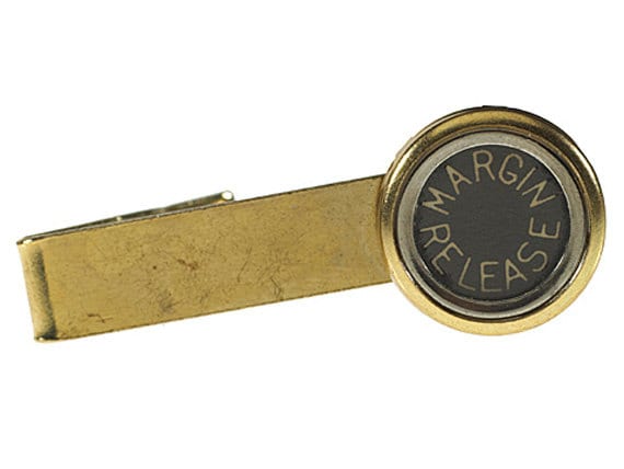 Vintage Schreibmaschine Funktion Schlüssel Krawattenklammer | Gold von petitev