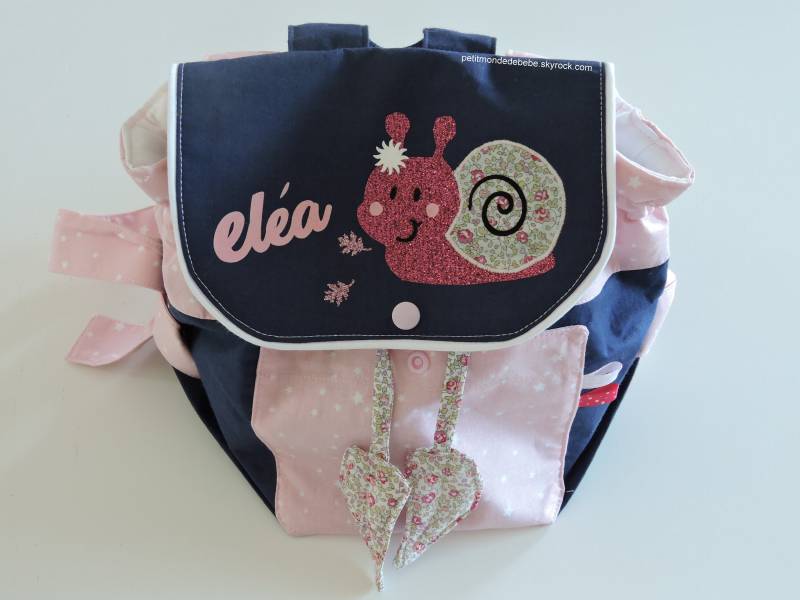 Babyrucksack, Anpassbares Kind, Aus Baumwolle Und Liberty-stoff von petitmondedebebe